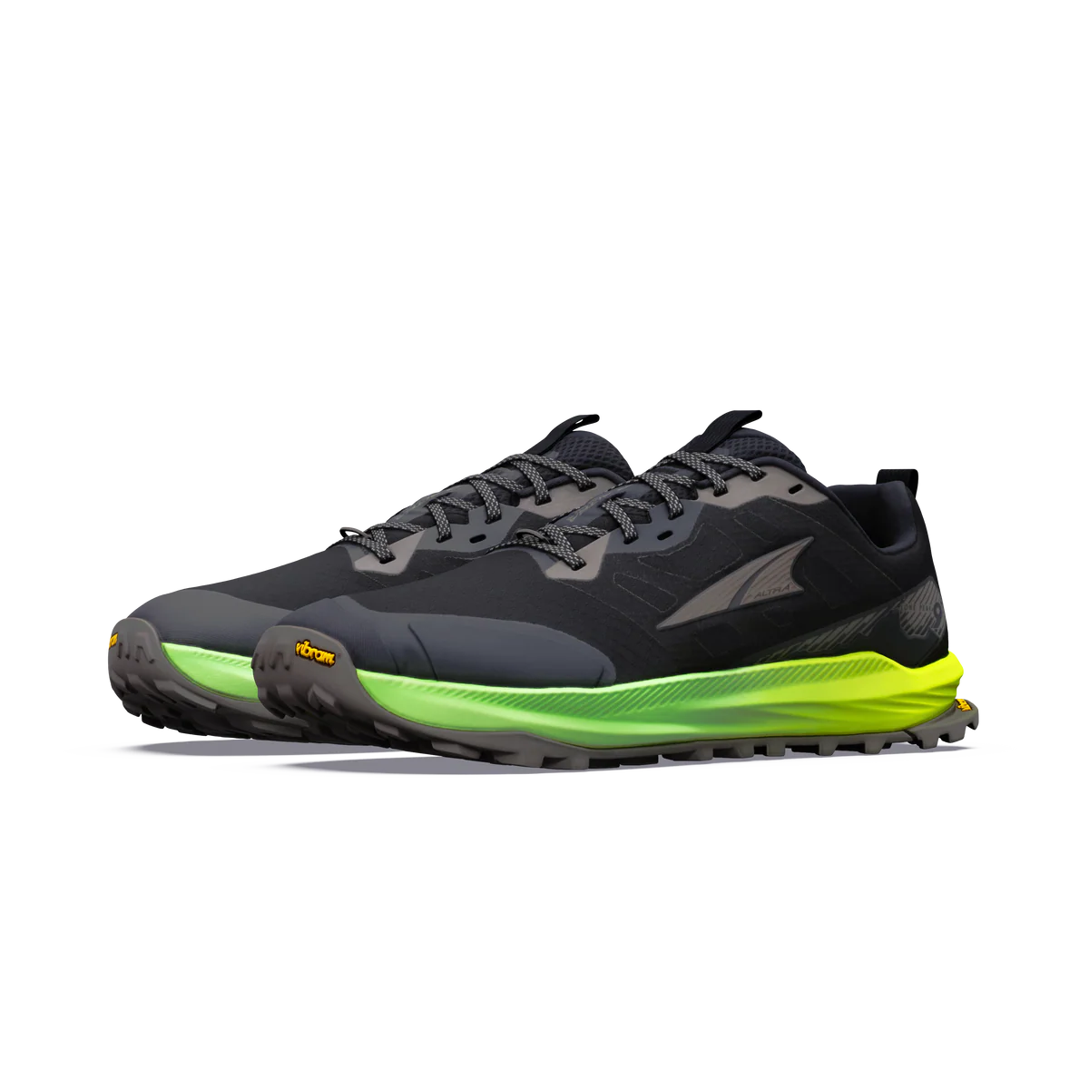Altra Lone Peak 9+ Mens Trail Running Shoe - Black/Gecko