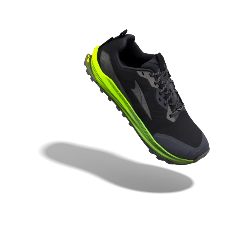 Altra Lone Peak 9+ Mens Trail Running Shoe - Black/Gecko