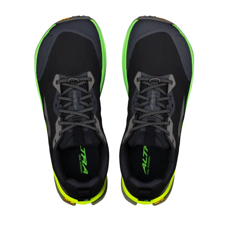Altra Lone Peak 9+ Mens Trail Running Shoe - Black/Gecko