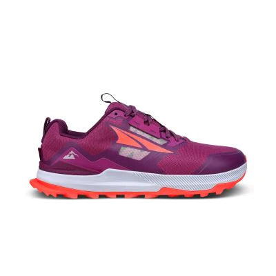 Altra Lone Peak 7 Womens Trail Running Shoe Purple Orange