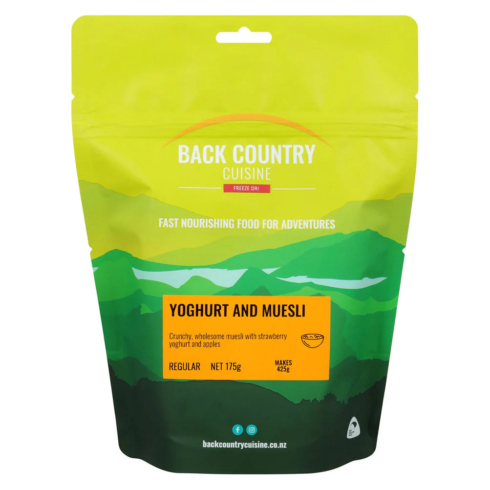 Back Country Cuisine Freeze Dried Food - Yoghurt and Muesli