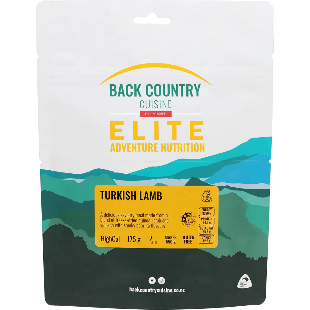 Back Country Cuisine Freeze Dried Food - Elite Turkish Lamb