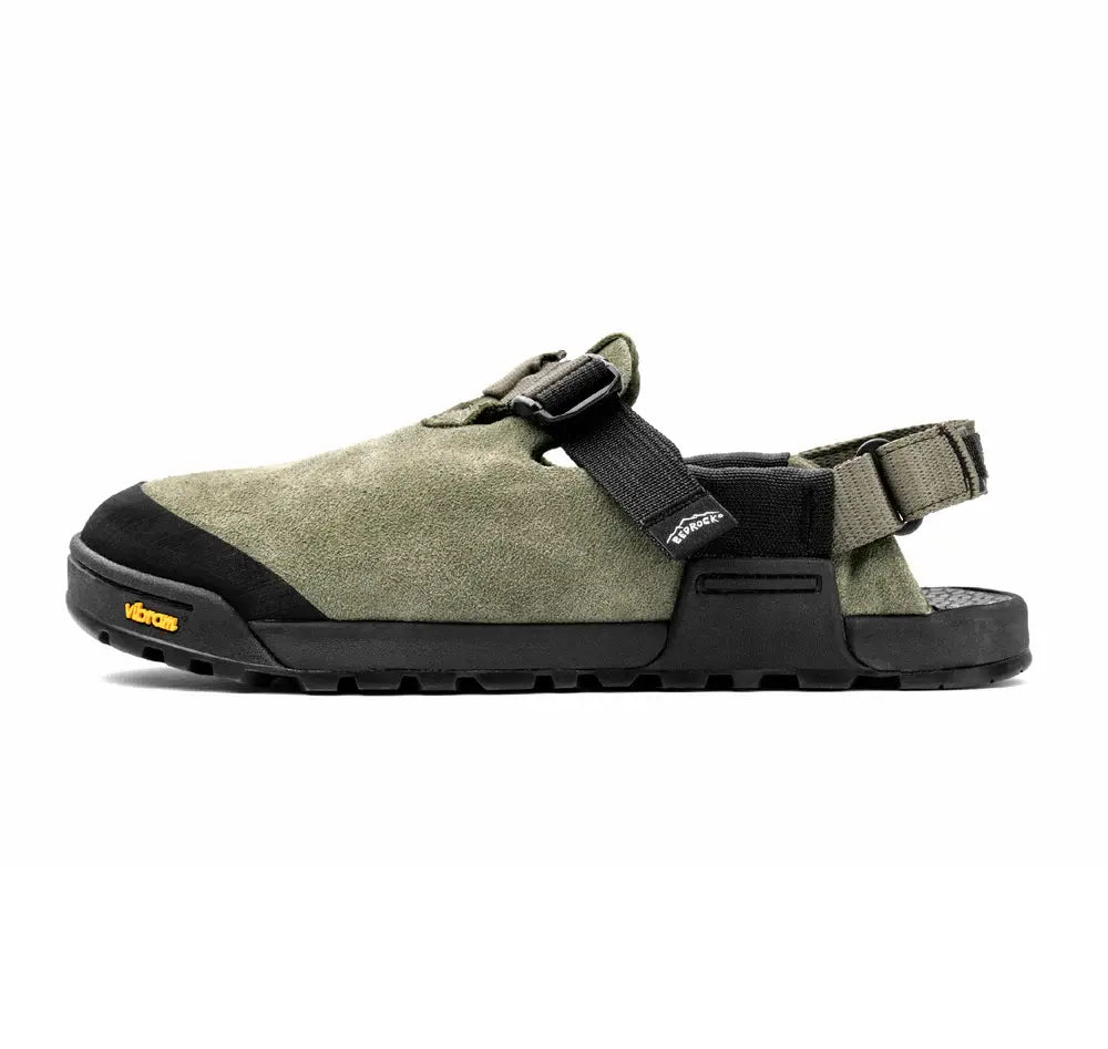 Bedrock Sandals Mountain Clog Suede Leather - Sagebrush