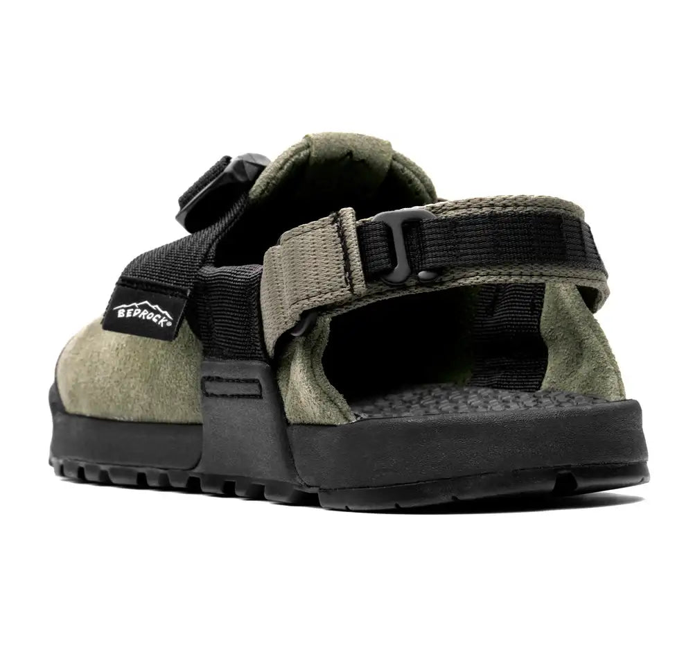 Bedrock Sandals Mountain Clog Suede Leather - Sagebrush