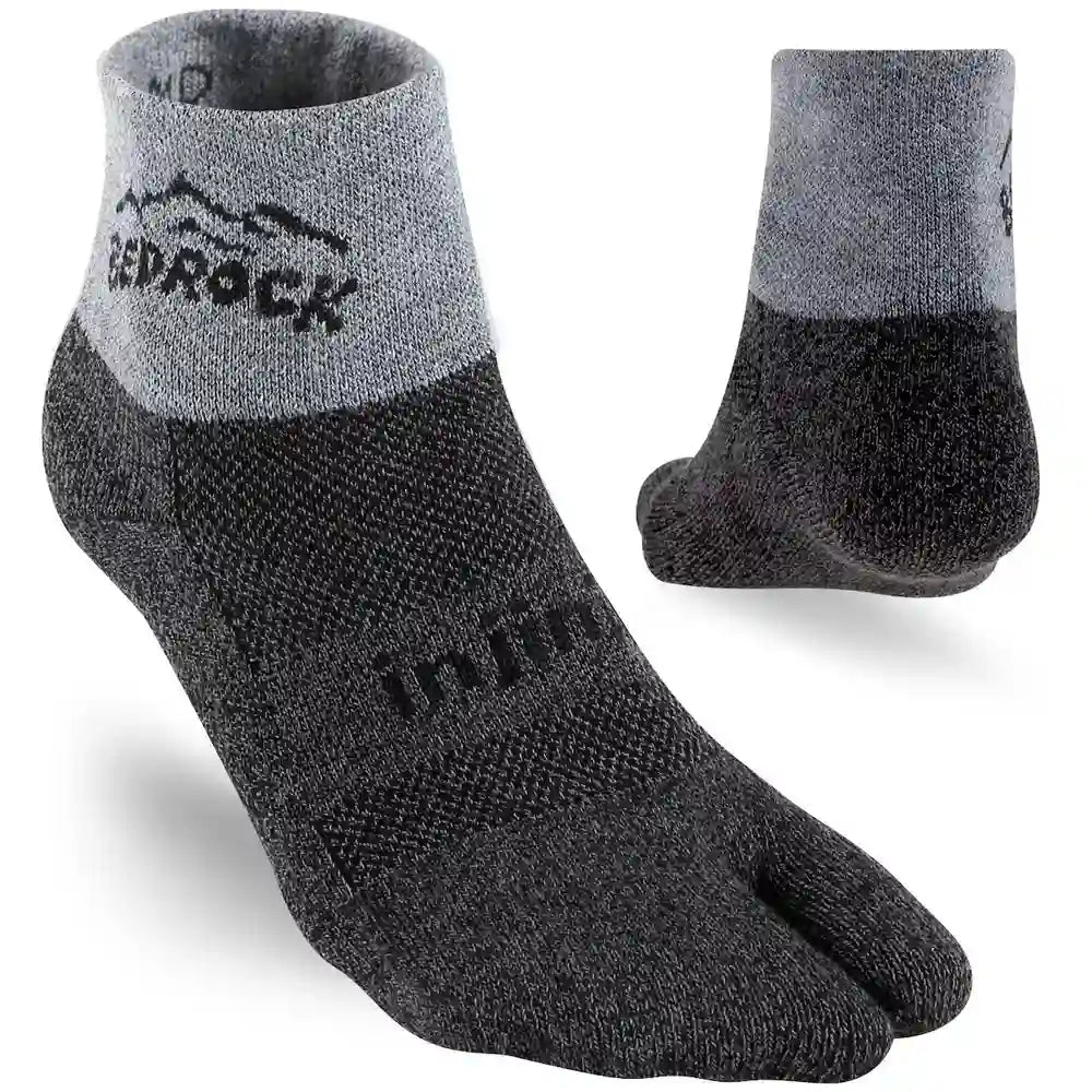 Bedrock Sandals X Injinji Mini Crew Split Toe Socks Colour Grey
