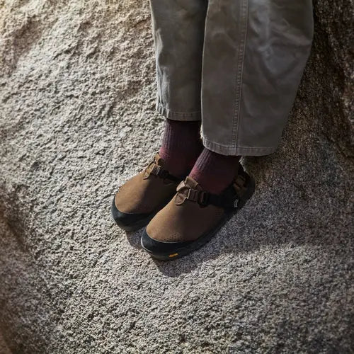 Bedrock Sandals Mountain Clog Synthetic Suede Leather - Pinecone