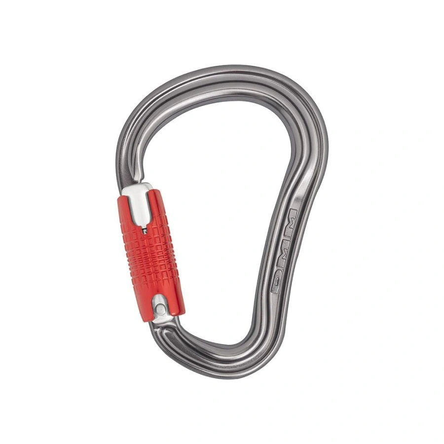 DMM Shadow HMS Kwiklock Climbing Carabiner Colour Titanium_Red