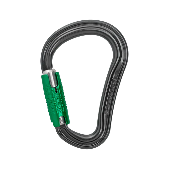 Dmm Shadow Hms Locksafe Climbing Carabiner Colour Titanium_Green
