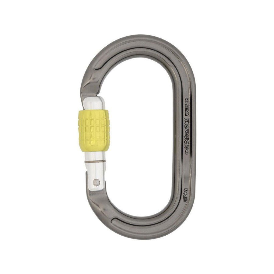 Dmm Ultra O Screwgate Climbing Carabiner Colour Titanium_Lime