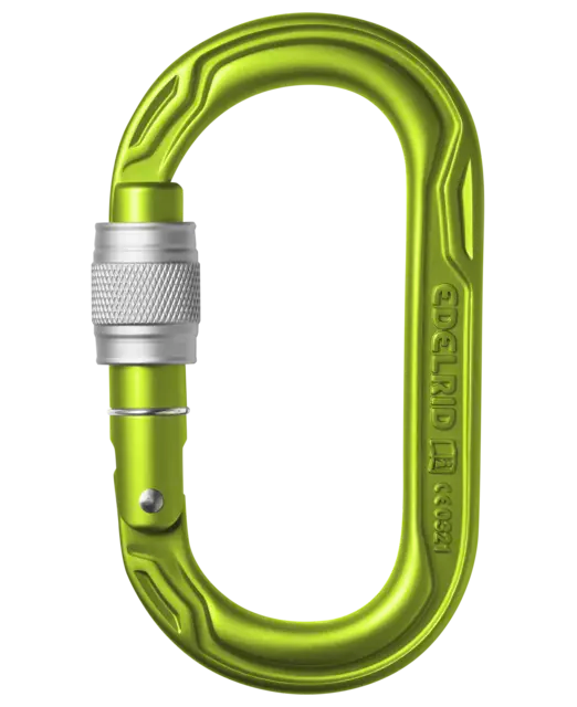 Edelrid Oval Power 2500 II Screw Gate Climbing Carabiner