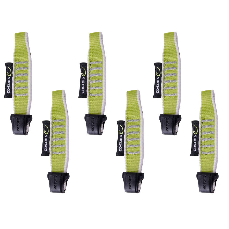 Edelrid Nylon Quickdraw Sling 15 22Mm 6 Pack Colour Oasis Snow