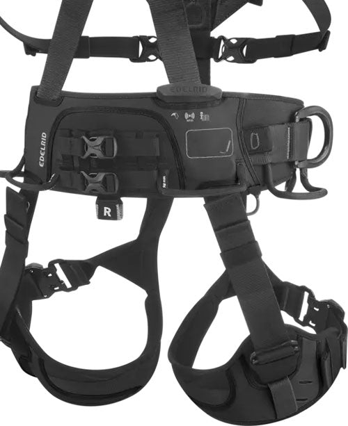 Edelrid Vertic Triple Lock Ii Industrial Body Harness Black Colour Night