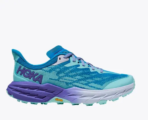 Hoke Speedgoat 5 Womens Trail Running Shoe Colour Light Blue