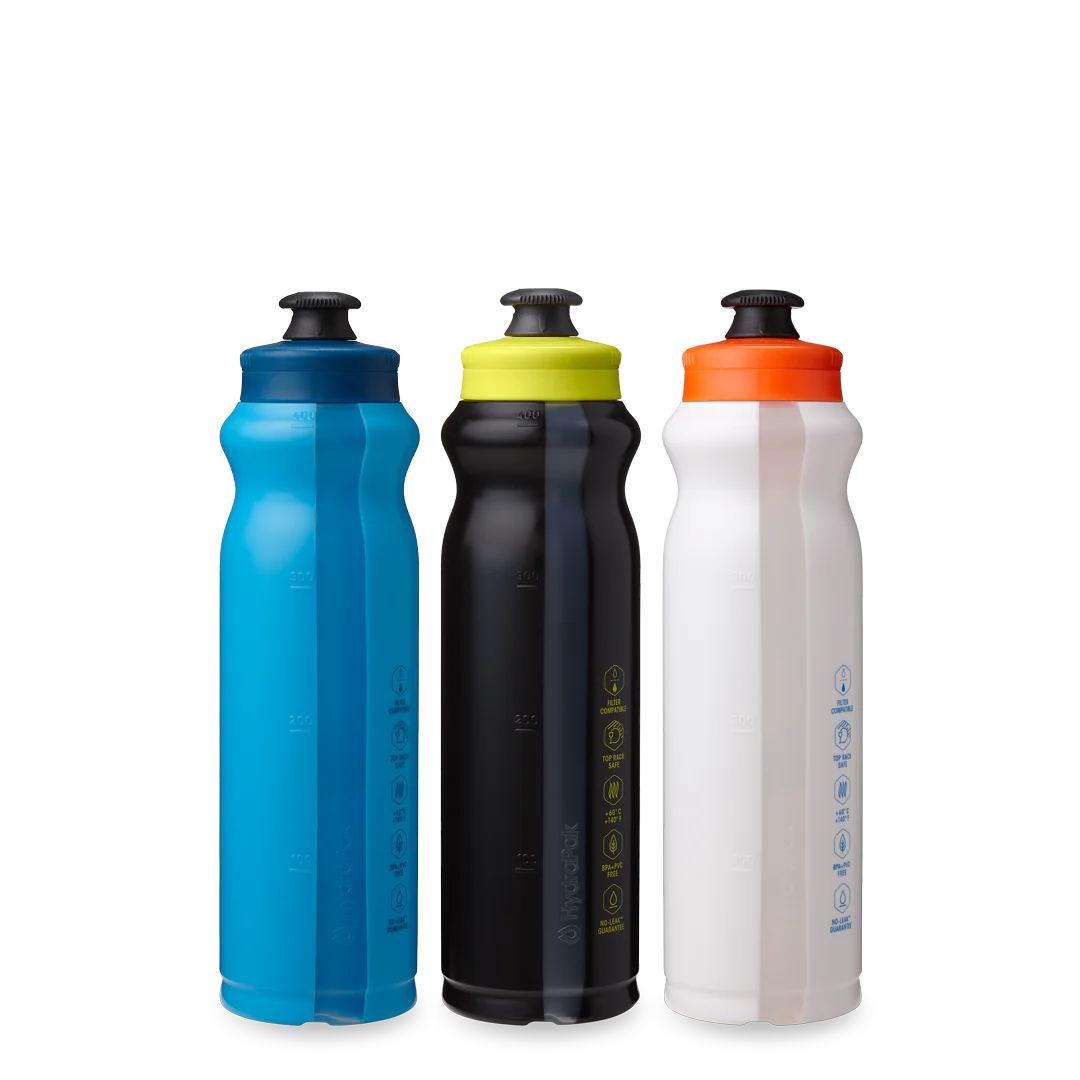 HydraPak Tempo 400ml Bottle - 3 pack