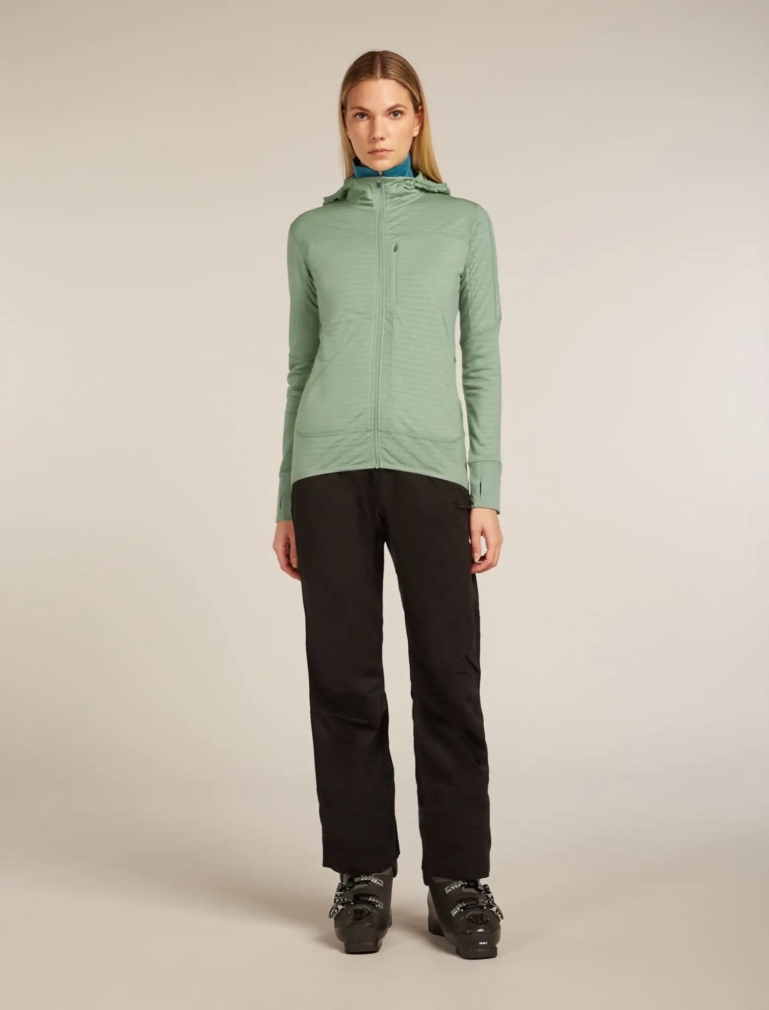 Icebreaker Merino Blend 300 RealFleece Descender Womens Hooded Jacket