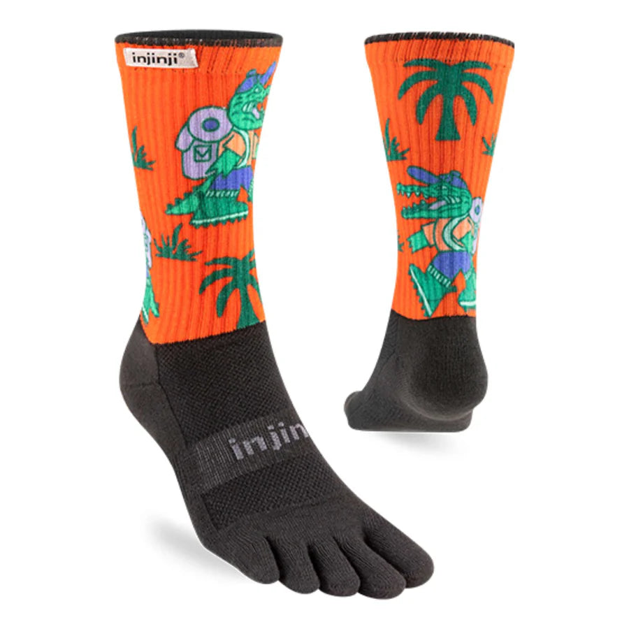 Injinji Artist Design Mens Trail Crew Socks 1 Colour Tropical
