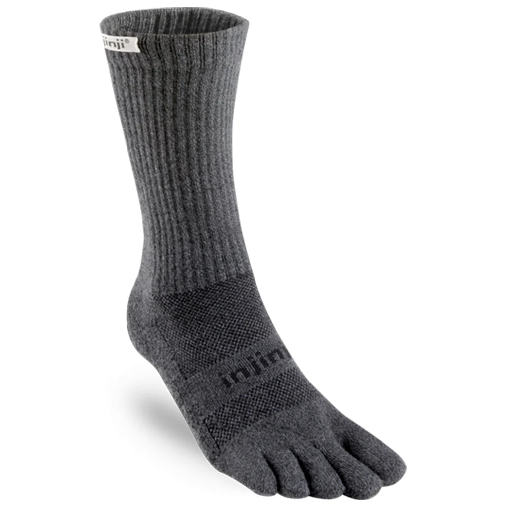 Injinji Trail 2.0 Midweight Crew Socks - Granite