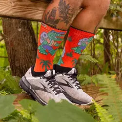 Injinji Artist Design Men's Trail Crew Socks