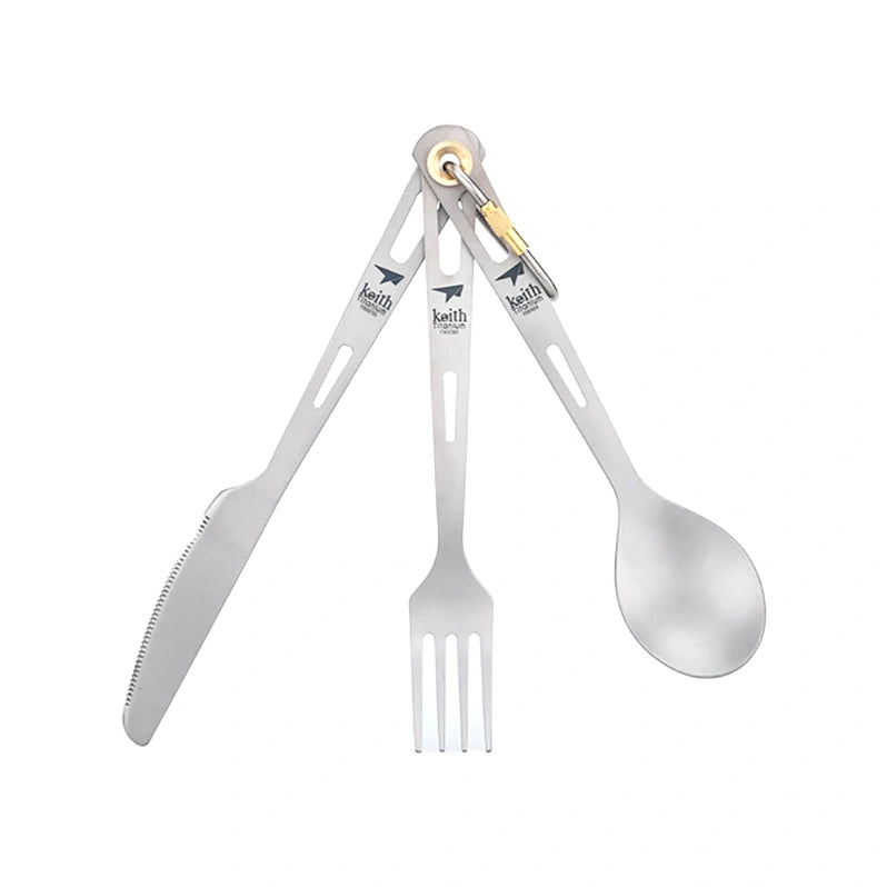 Keith 3 Piece Titanium Cutlery Set