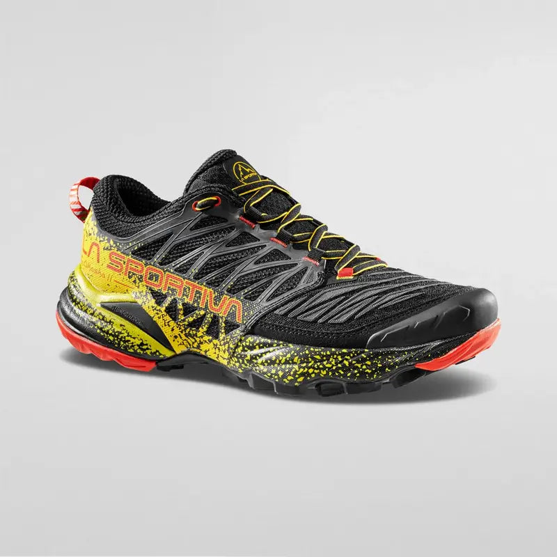 La Sportiva Akasha II Mens Trail Running Shoe - Black/Yellow