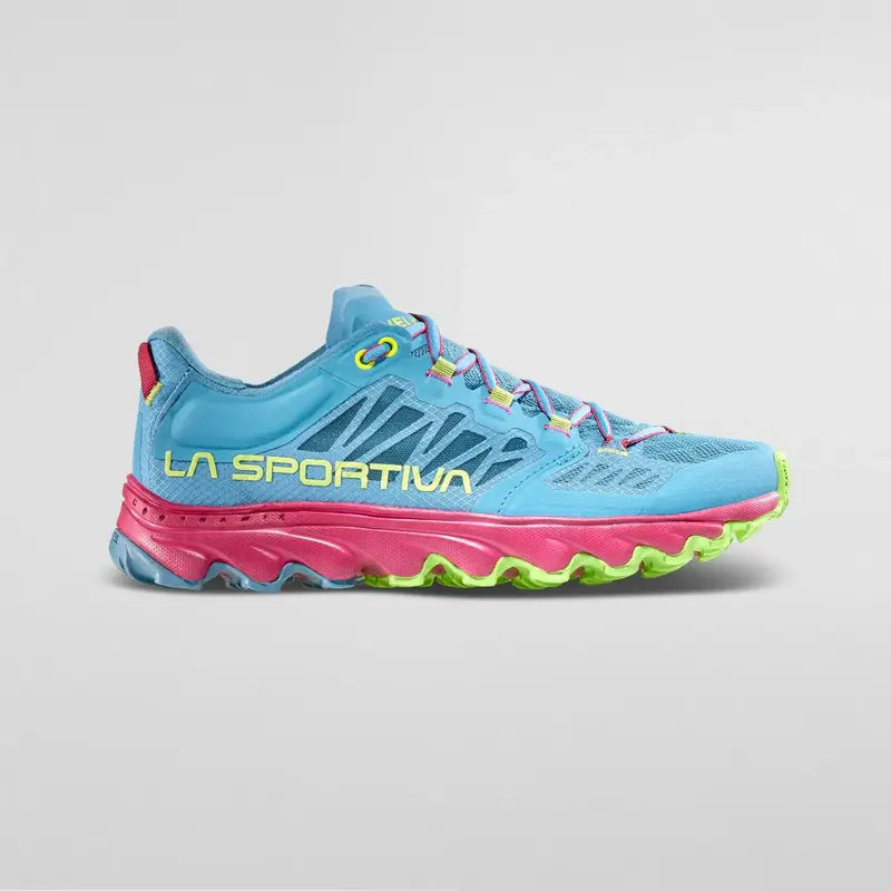 La Sportiva Helios III Womens Trail Running Shoe - Topaz/Red Plum - Clearance