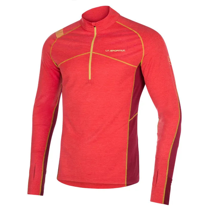 La Sportiva Swift Mens Long Sleeve Shirt Colour Sangria Sunset