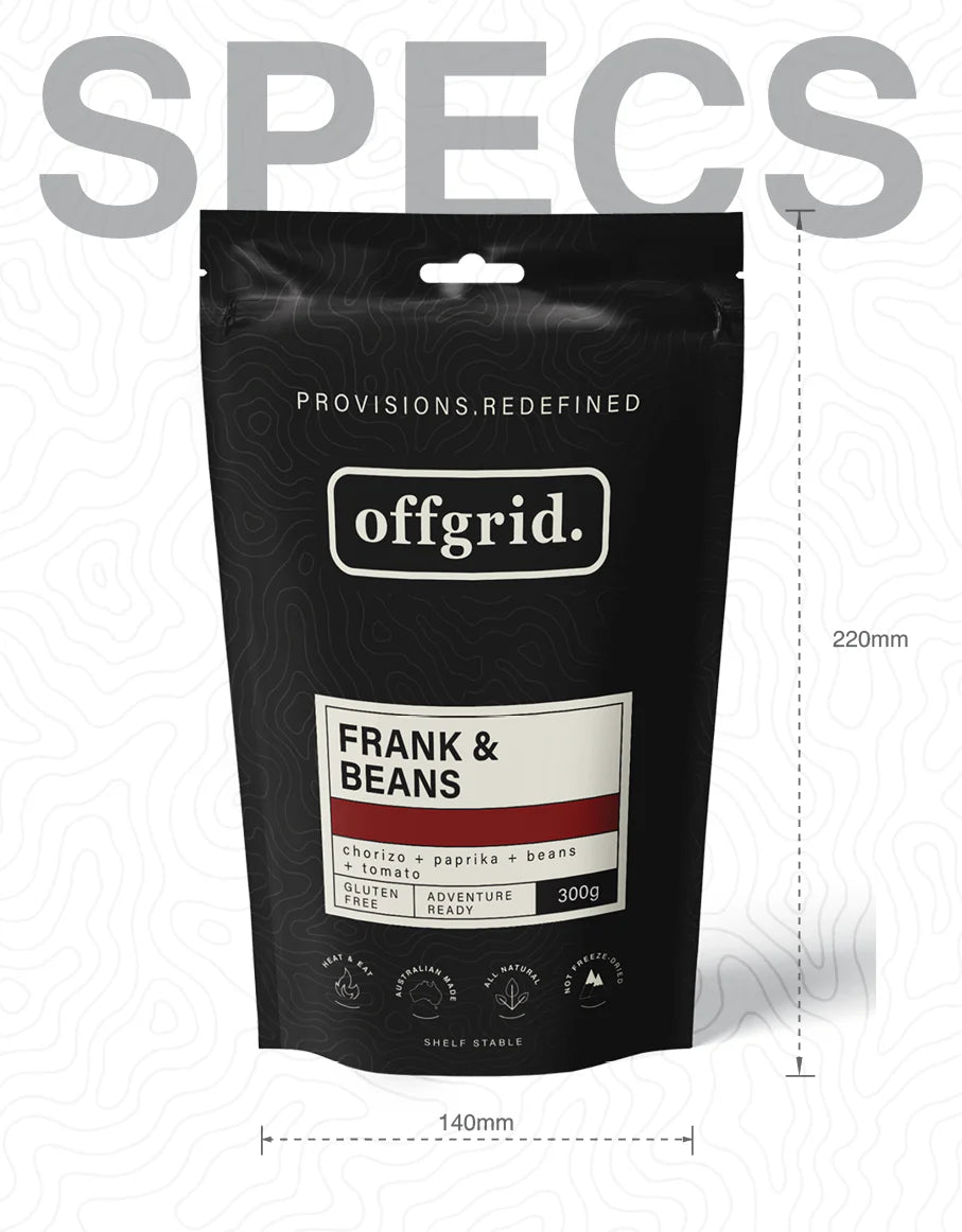 Offgrid Frank & Beans 300g Heat & Eat Meal