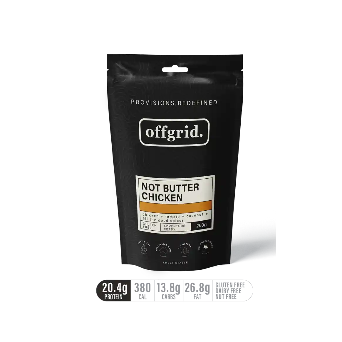 Offgrid Not Butter Chicken 250g Heat & Eat Meal