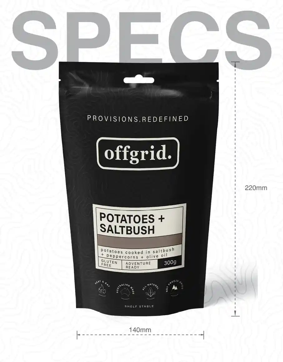 Offgrid Saltbush Potatoes 300g Heat & Eat Meal