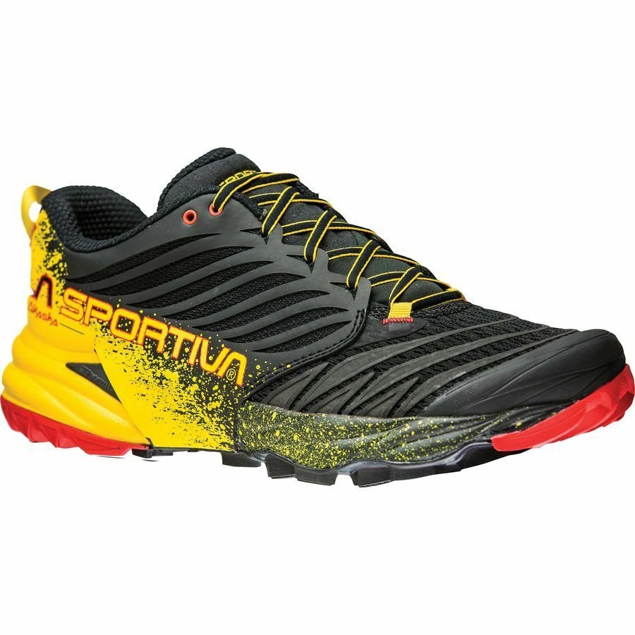 La Sportiva Akasha Mens Trail Running Shoe Black Yellow Inte Colour Black_Yellow