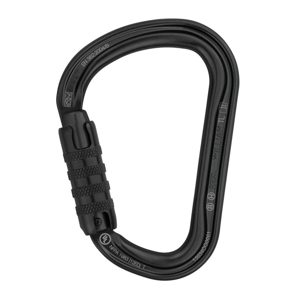 Petzl William Triact Lock Industrial Carabiner 1 Colour Black
