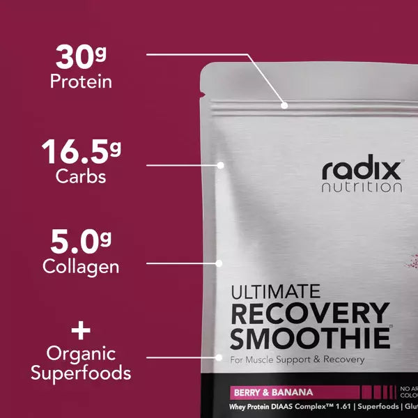 Radix Nutrition Ultimate Recovery Whey Protein Smoothie Powder - Single Serving