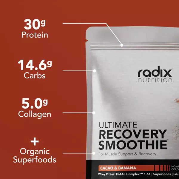 Radix Nutrition Ultimate Recovery Whey Protein Smoothie Powder - Single Serving
