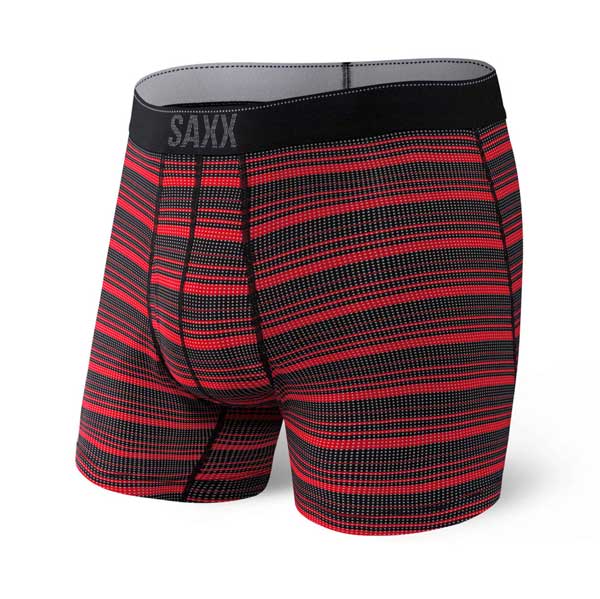 Saxx Quest Boxer Brief Fly Red Sunrise Stripe Colour Red Sunrise Stripe