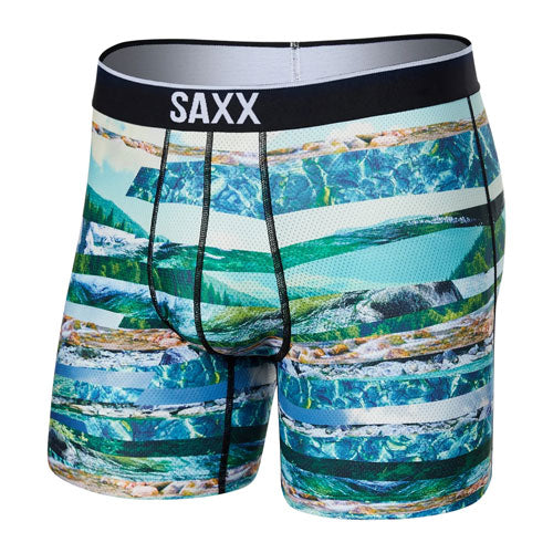 Saxx Volt Breathable Mesh Boxer Brief 1 Colour River Run Stripe Multi