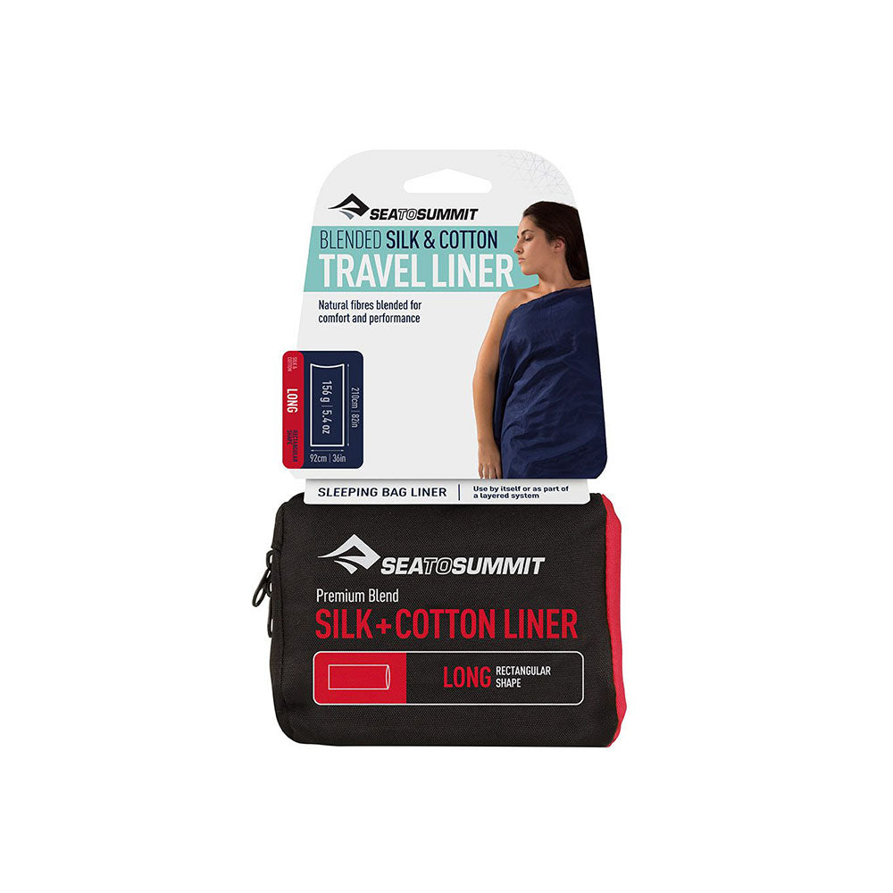 Sea to Summit Silk Cotton Blend Travel Liner - Rectangular