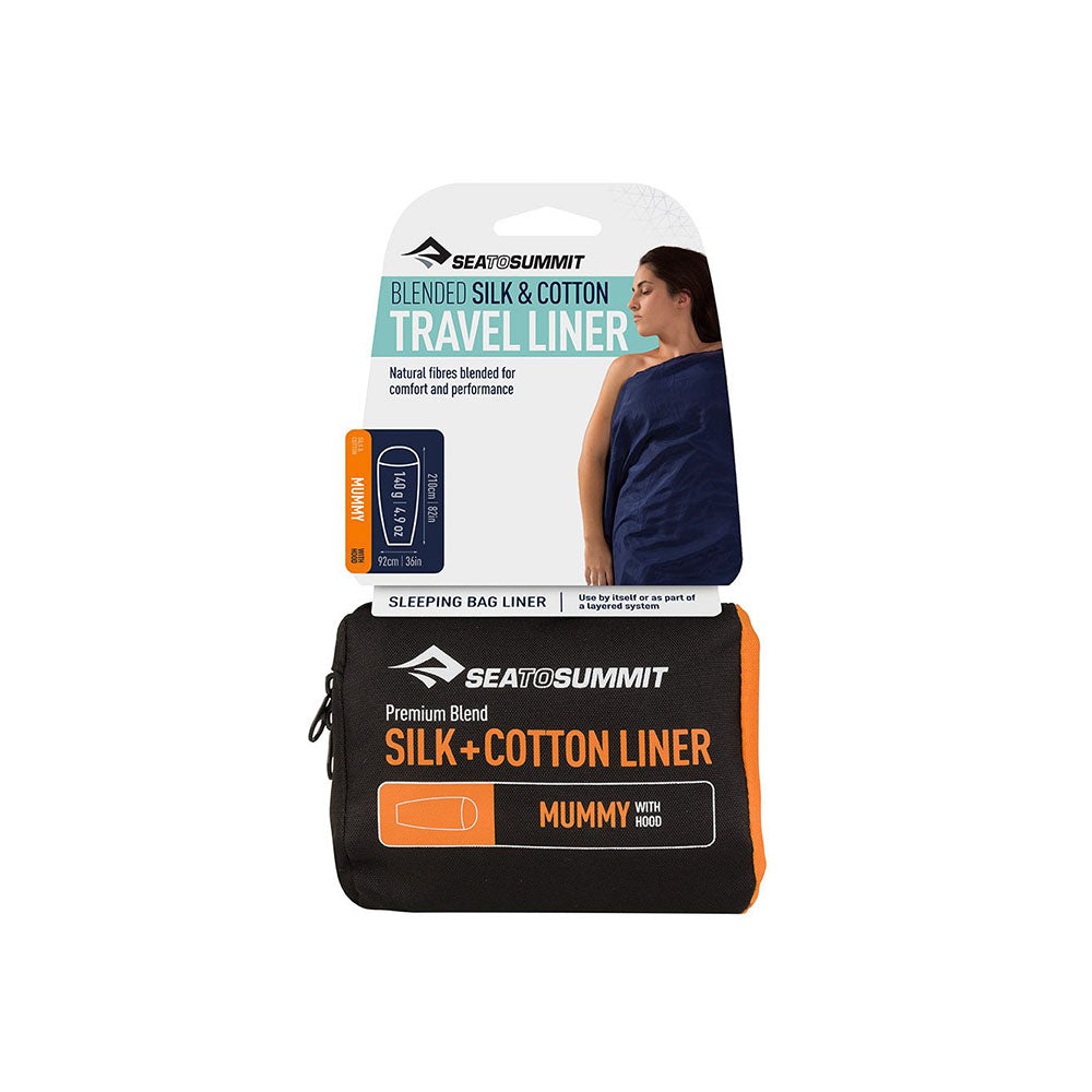 Sea to Summit Silk Cotton Blend Travel Liner - Rectangular