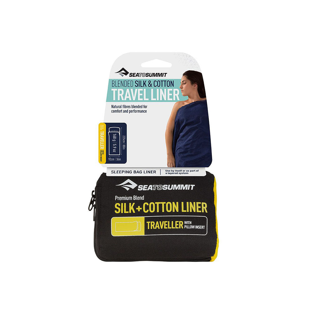 Sea to Summit Silk Cotton Blend Travel Liner - Rectangular