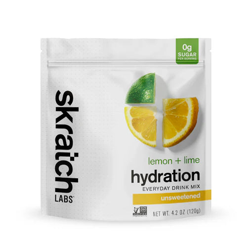 Skratch Labs Everyday Hydration Drink Mix 120G 30 Serving Resealable Bag Colour Lemon _ Lime