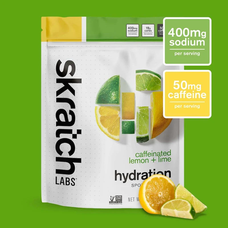 Skratch Labs Sport Caffine Hydration Drink Mix 440g - 20 Serving Resealable Bag