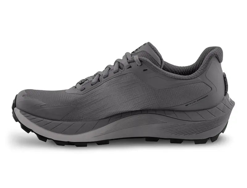 Topo Mountain Racer 4 Mens Trail Running Shoe - Grey/Lime