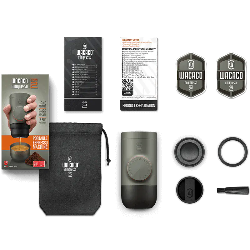Wacaco Minipresso GR2 Portable Espresso Machine