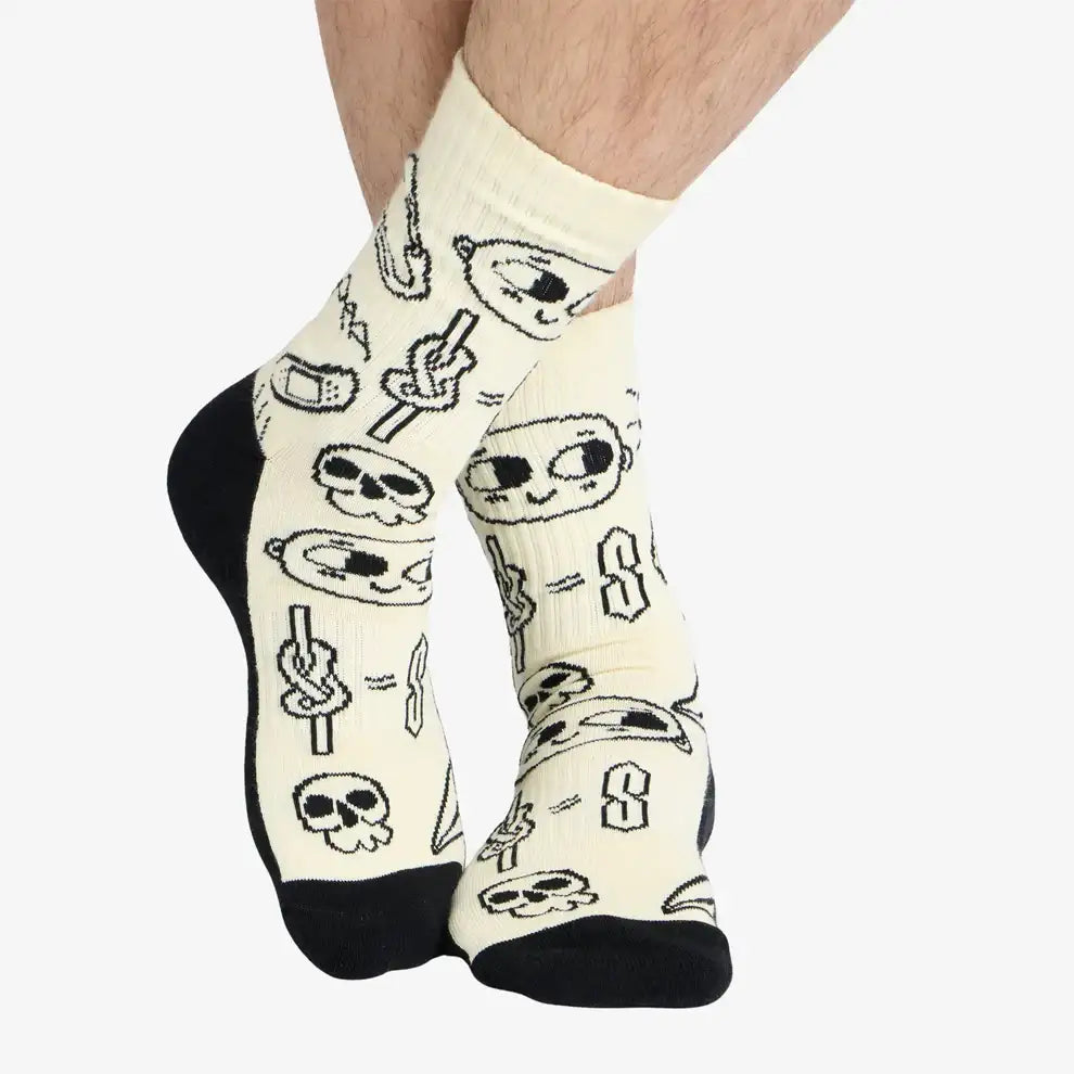 YY Vertical Climber Doodle Socks