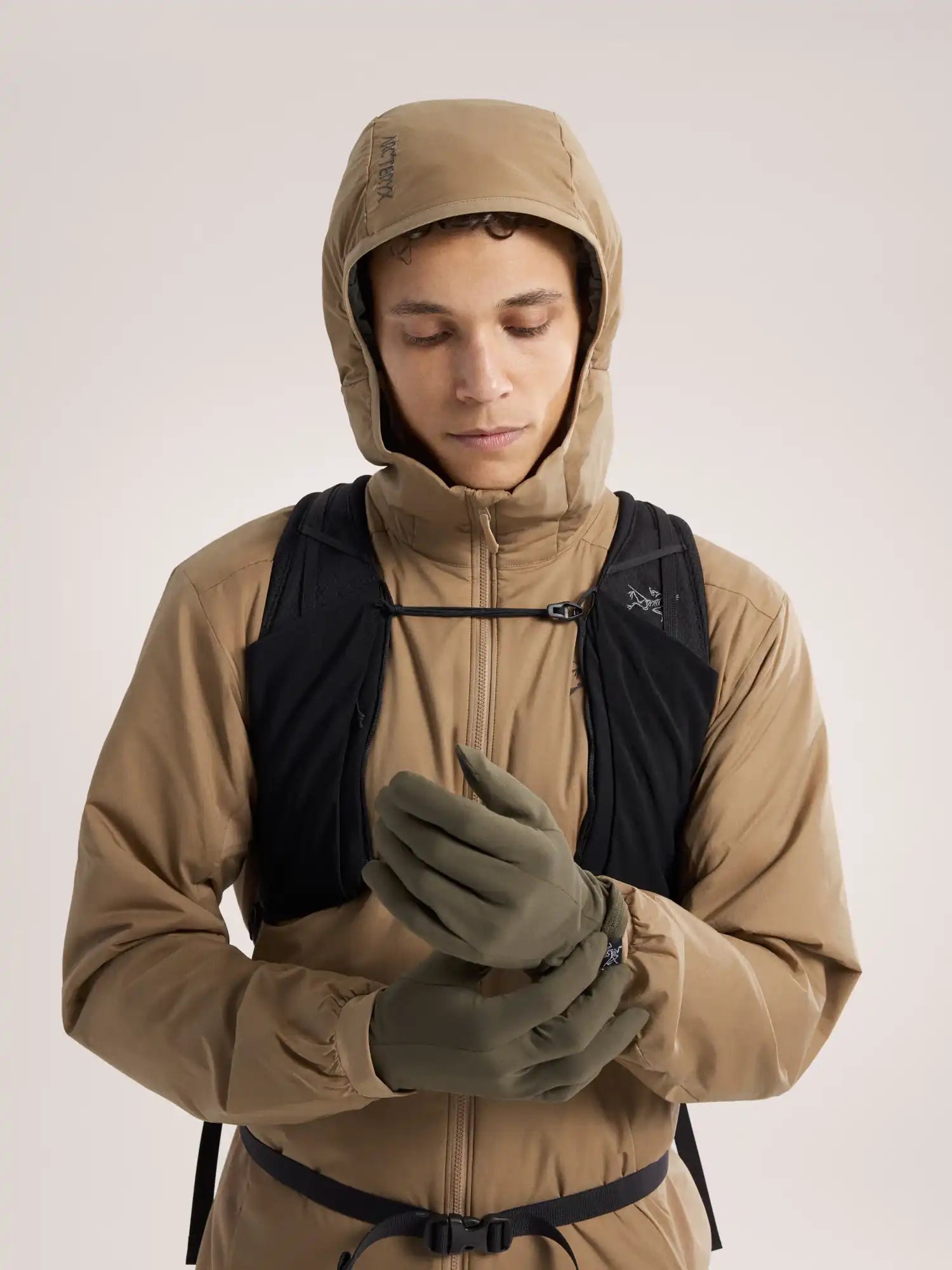 Arcteryx Atom Mens Hooded Jacket - Canvas/Forage