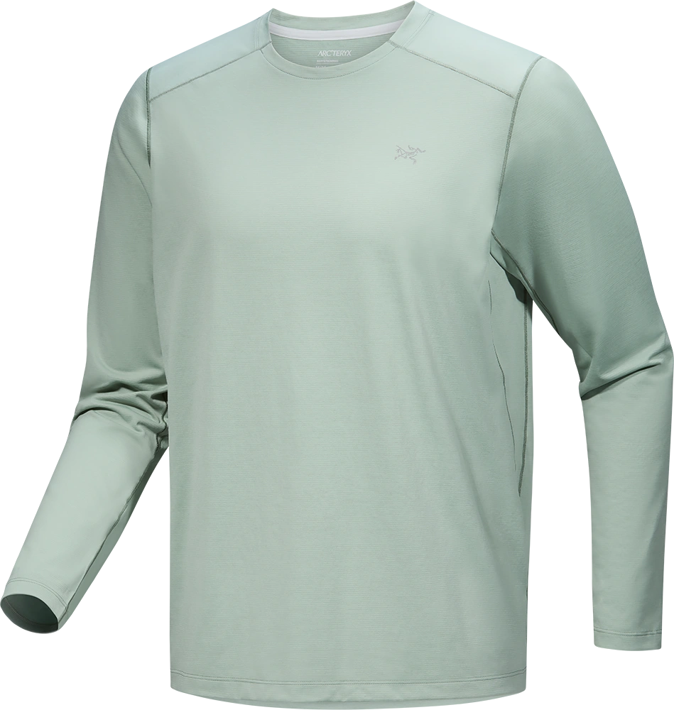 Arcteryx Cormac Crew Long Sleeve Mens Top Colour Stone Green Heather