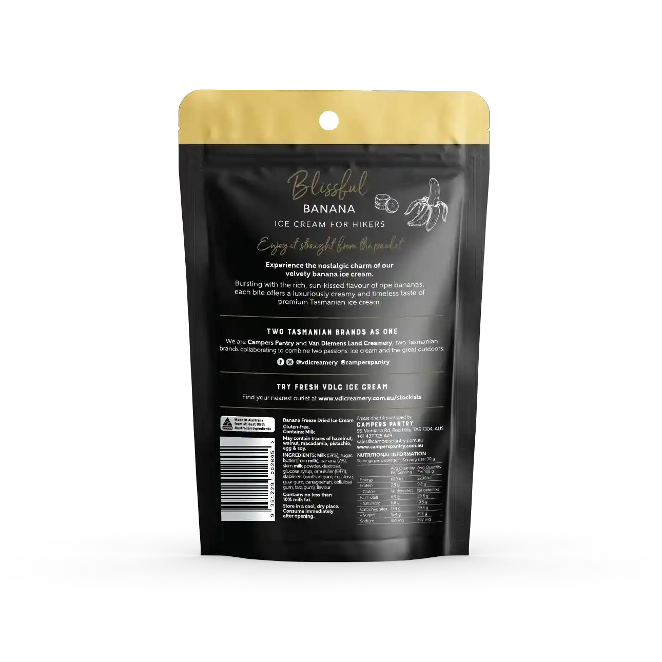 Campers Pantry Banana Ice Cream - Single 30g