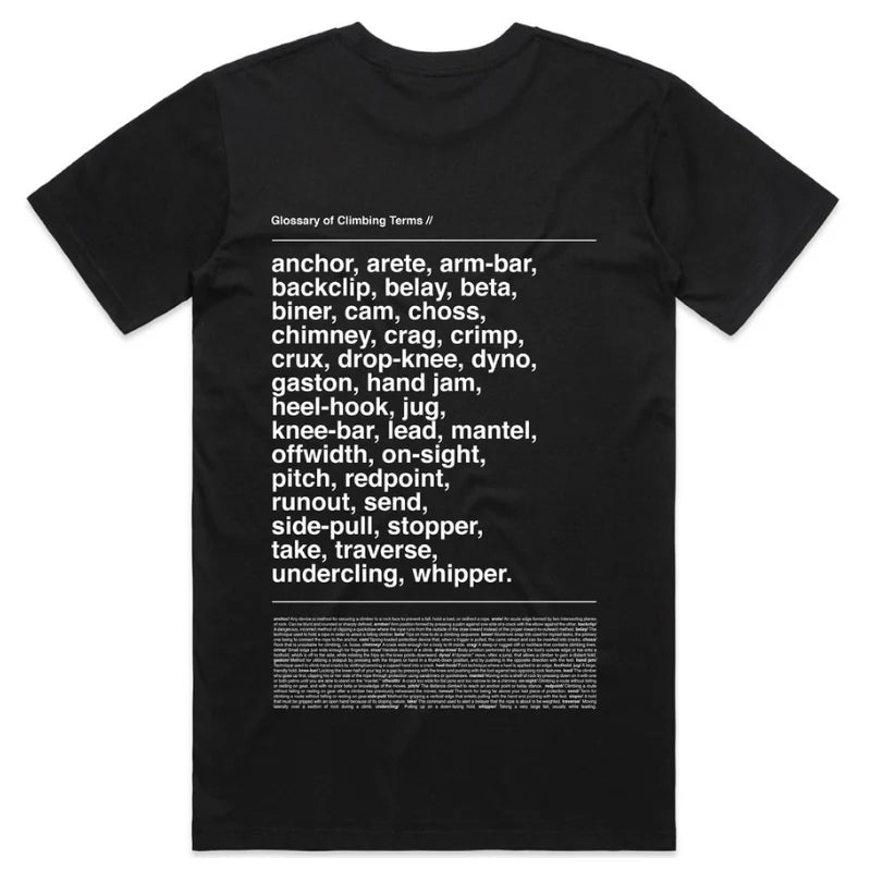 Climb Culture Glossary Unisex T-Shirt