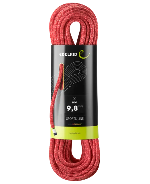 Edelrid Boa 9 8Mm Dynamic Climbing Rope 60M 1 Colour Red