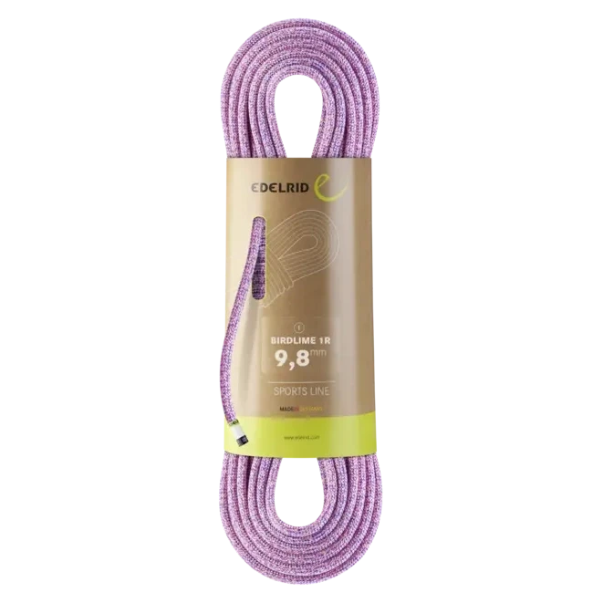 Edelrid Birdlime 1R 9.8mm Dynamic Climbing Rope - 70m Colour Pink