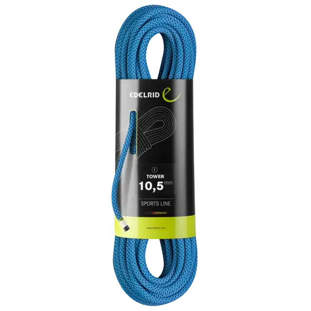 Edelrid Tower 10 5Mm Dynamic Gym Climbing Rope 350M Colour Aqua Blue
